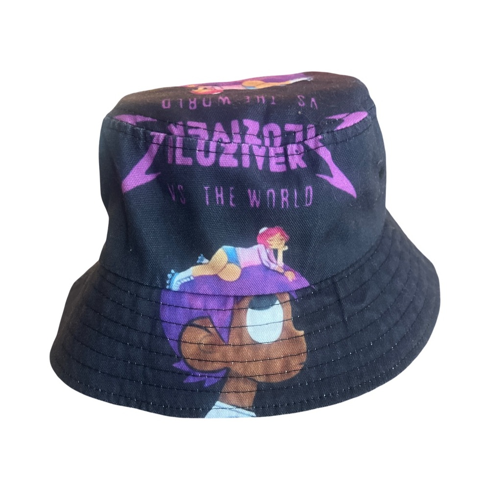 Lil Uzi Vert's "Luv vs. the World Bucket Hat - Black and Purple